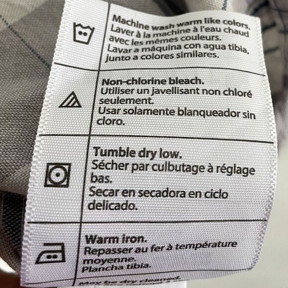 CARHARTT Plaid Shirt Men XL Original Fit Midweight Button Down Gray 104175 - Picture 13 of 13